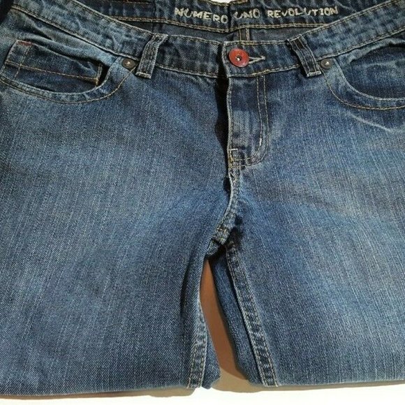 Revolution Numero Uno Jeans NU Raw with Fades Blue Denim Size 30 Women - Picture 7 of 10